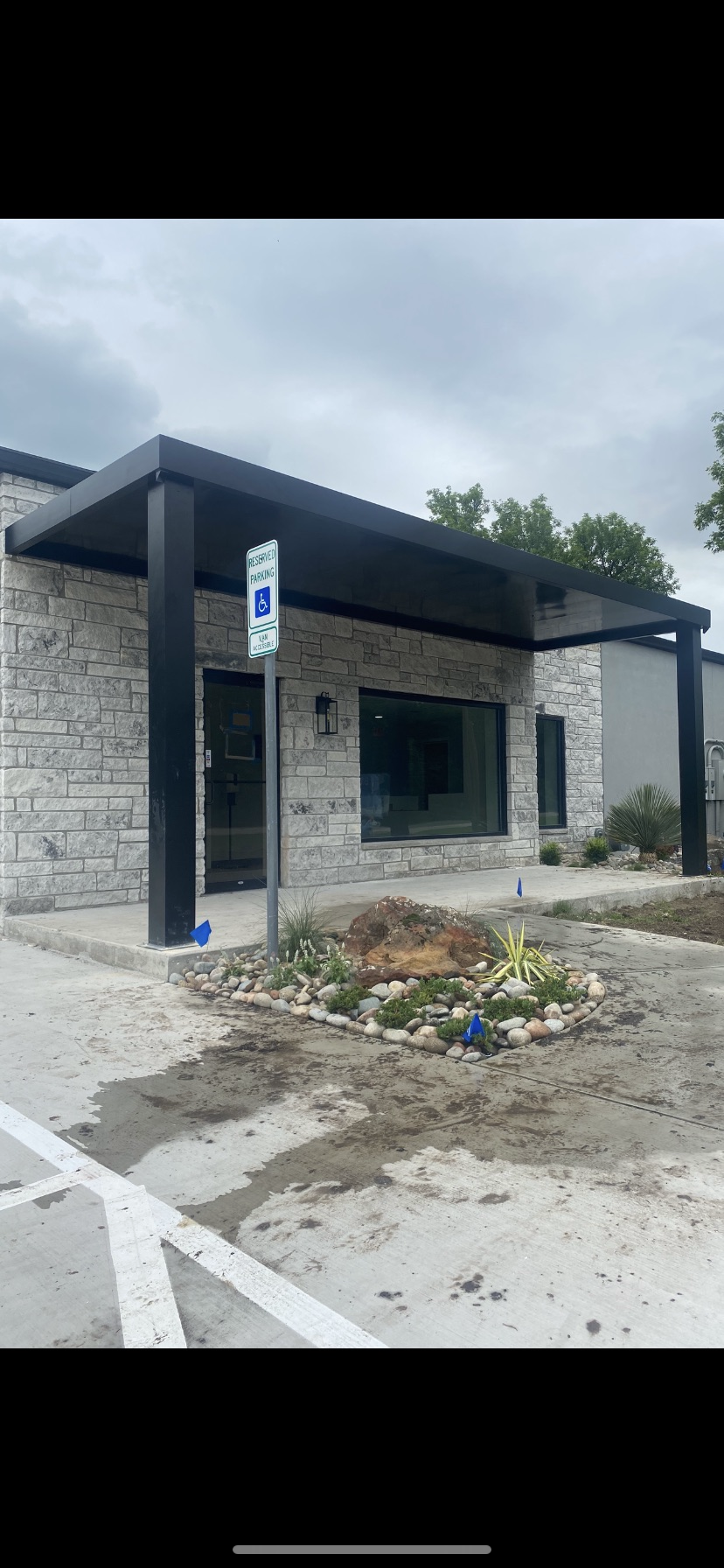 Fixed frame awning